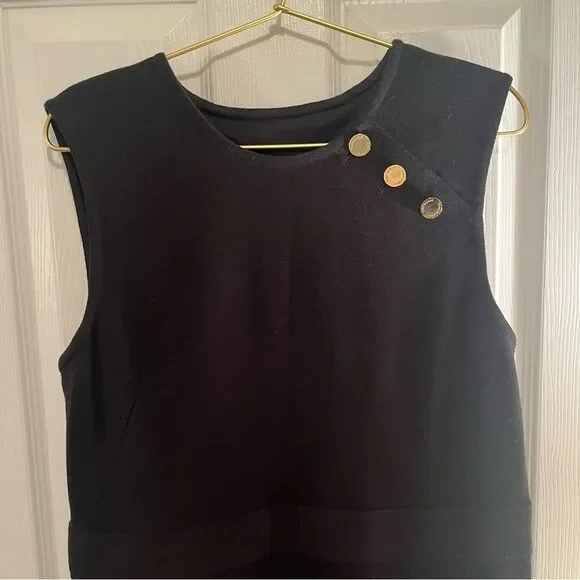 Tory Burch Midi Dress with Gold Accents - Picture 4 of 12
